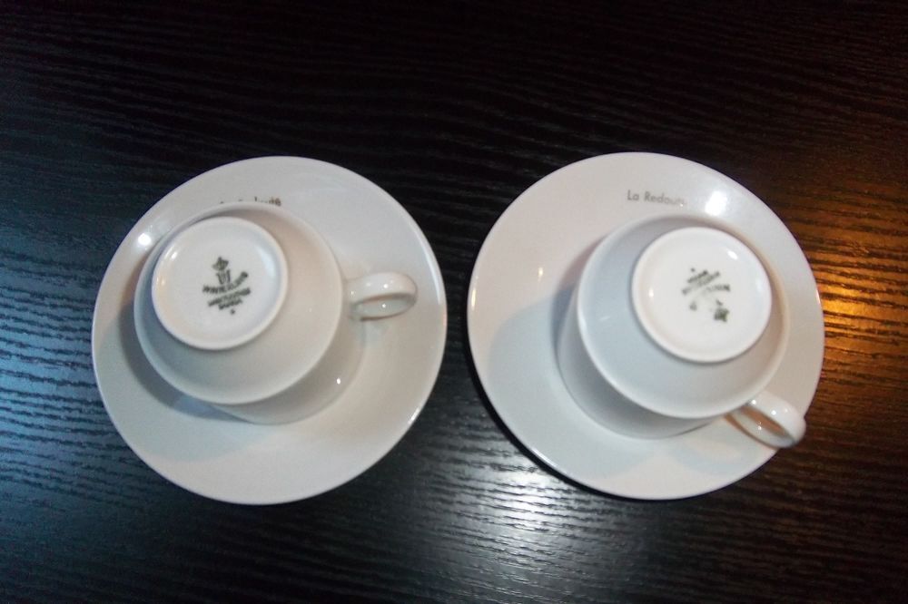2 tasses avec soucoupes porcelaine LA REDOUTE 