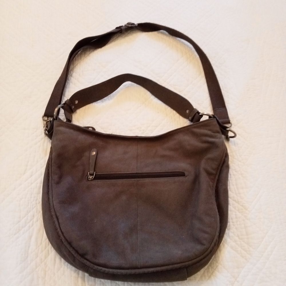 Sac en cuir gris Maroquinerie