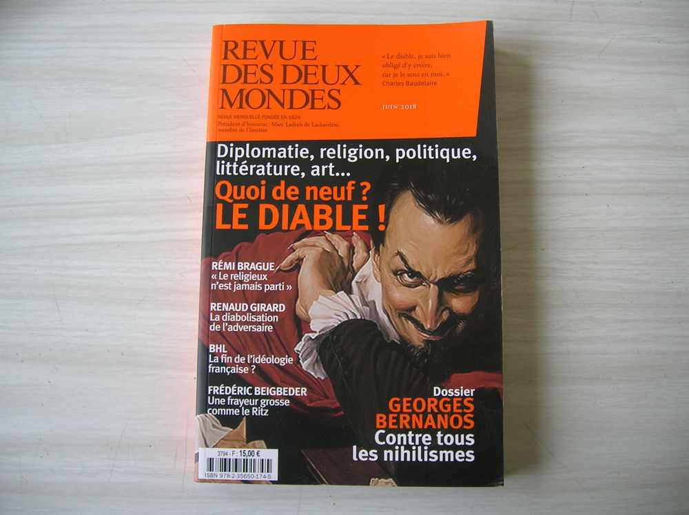 Revue des deux mondes ; quoi de neuf ? le diable ! Livres et BD