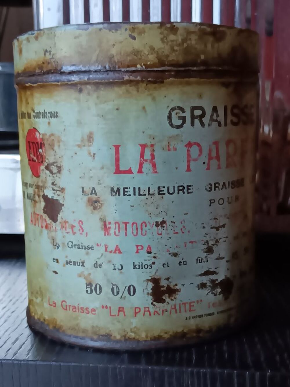 Boite ancienne graisse 