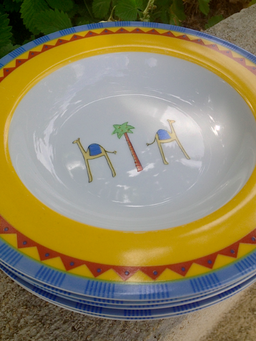 Maison du monde...6 Assiettes Creuses Porcelaine &Oslash; 21? Cuisine