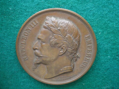 M�daille de Napol�on III - Commission de Statistiques 1863. 100 Caen (14)