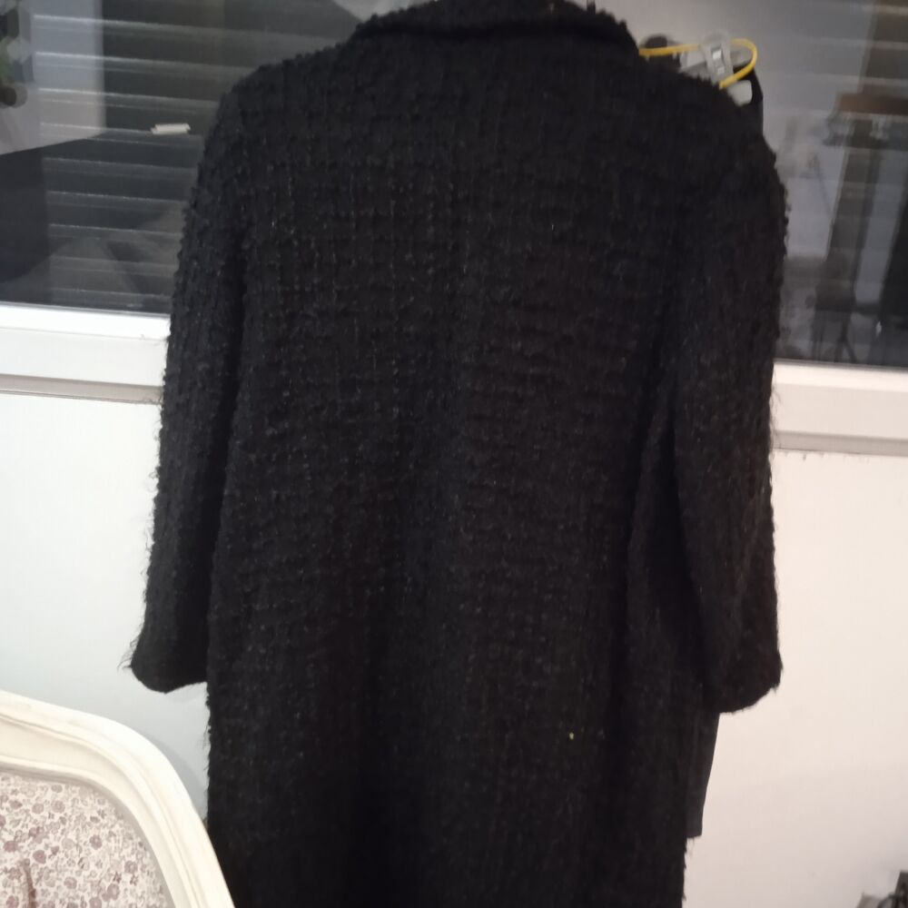 Manteau long noir bouclettes T 42/44 plus d'&eacute;tiquette concer Vêtements