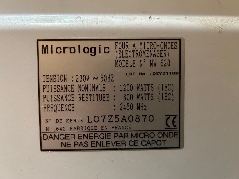 Micro-ondes Electroménager
