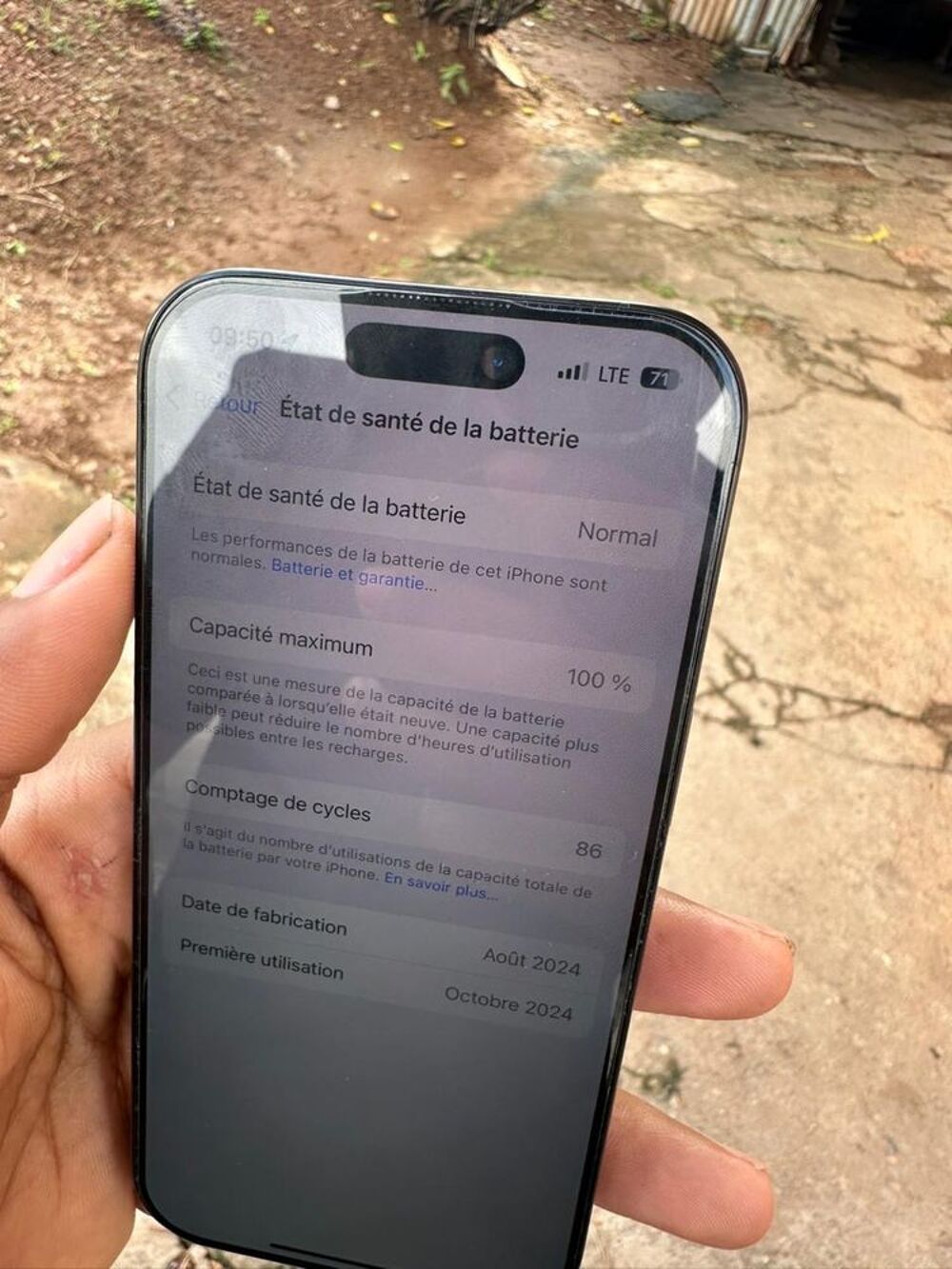 iPhone 16 pro 128 GO 800€ message en pv 0694141979 Téléphones et tablettes