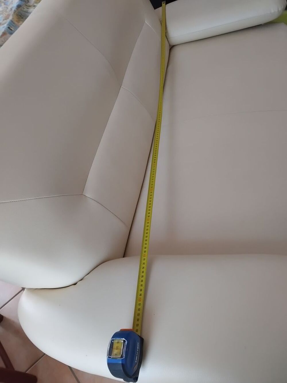 Canap&eacute;s PVC de couleur ivoire Meubles