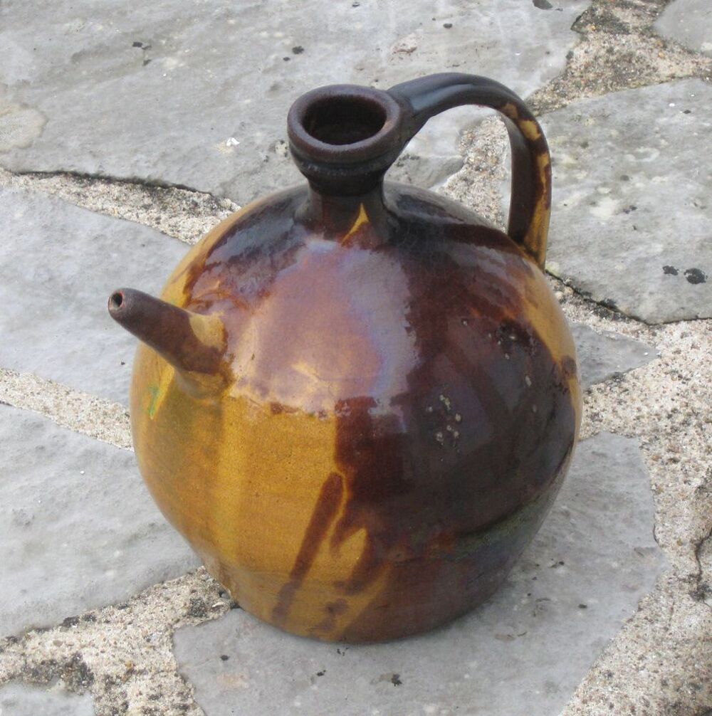 Cruche vintage en c&eacute;ramique Meyssac Corr&egrave;ze Décoration