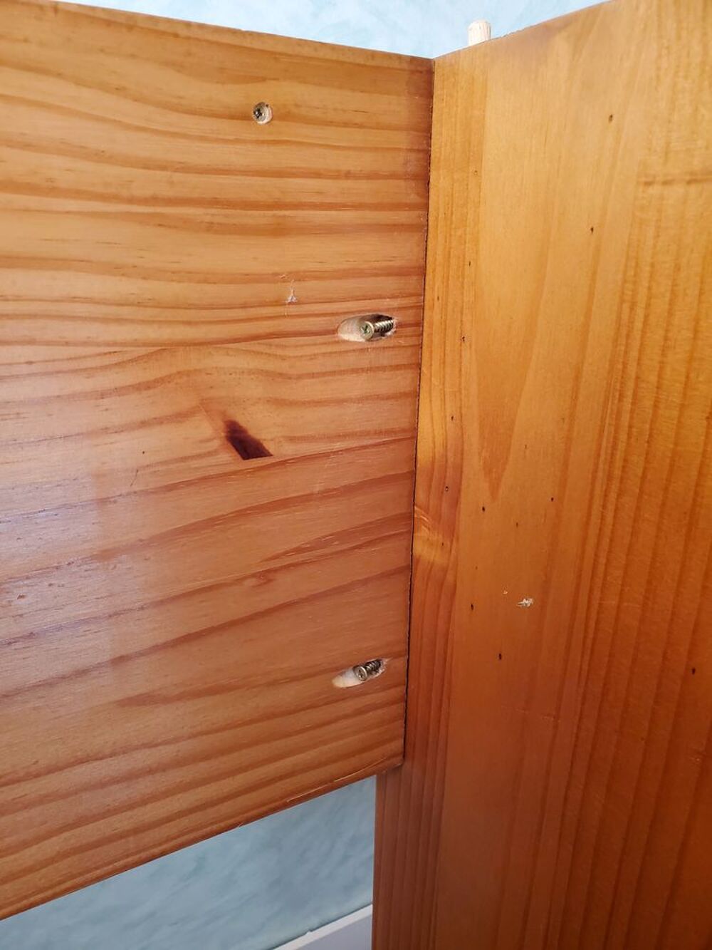 Grand bureau en pin massif Meubles