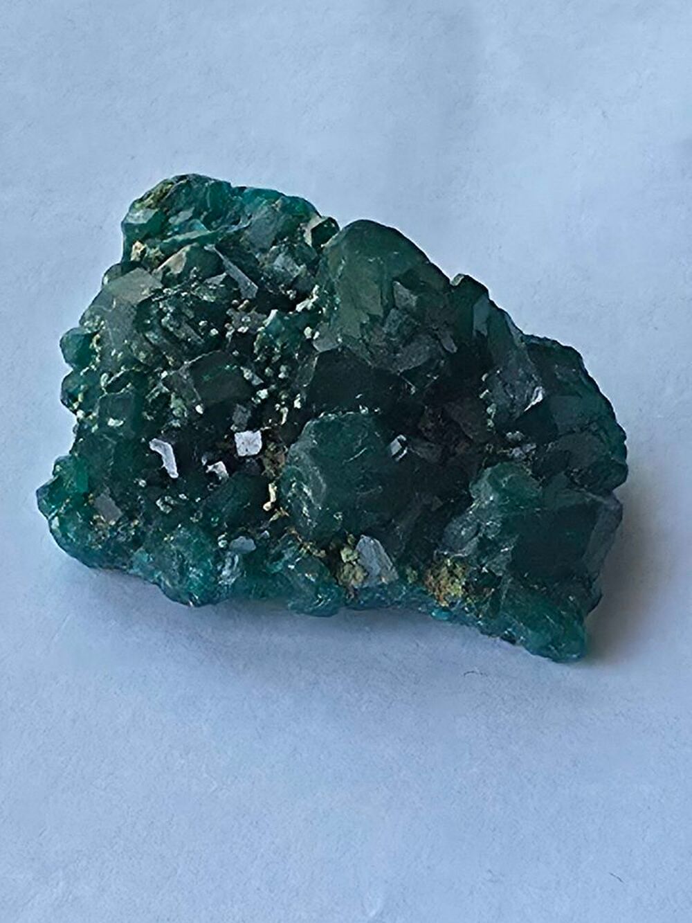 Magnifique Dioptase Vert Emeraude-Sp&eacute;cimen du Katanga 