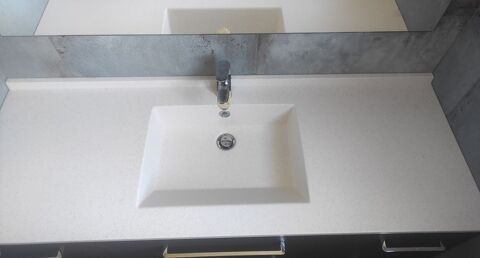 Lavabo Plan vasque béton de synthèse 400 Argens-Minervois (11)