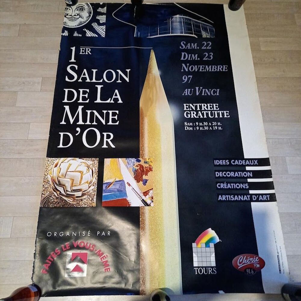 Affiche du premier salon de la mine d'or, 1997 Dcoration