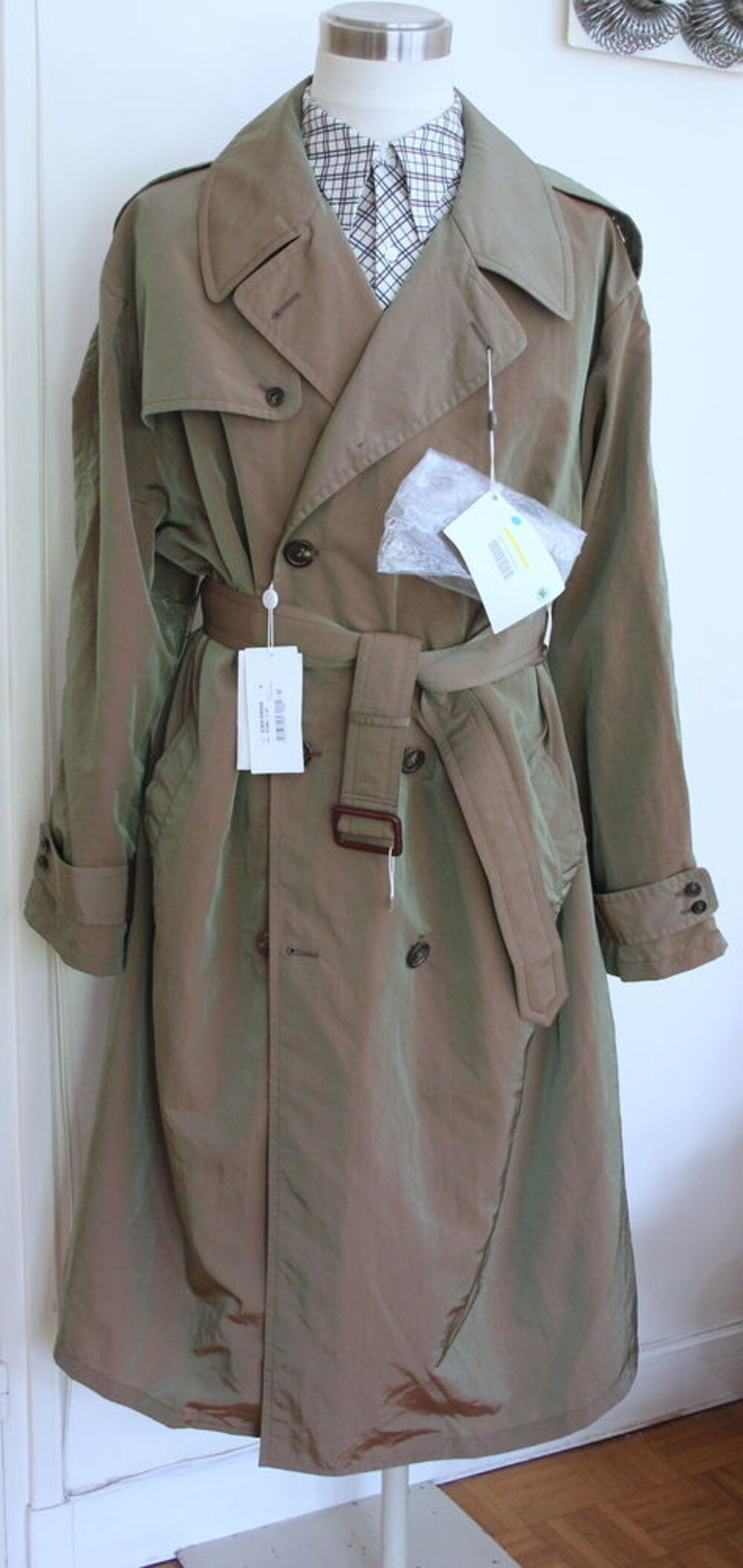 Trench oversize nylon + chemise MAISON MARTIN MARGIELLA Vêtements
