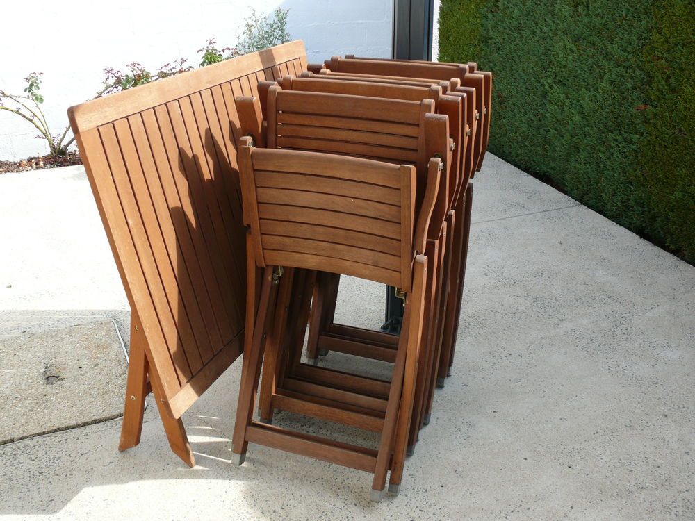 Salon de jardin en teck Meubles