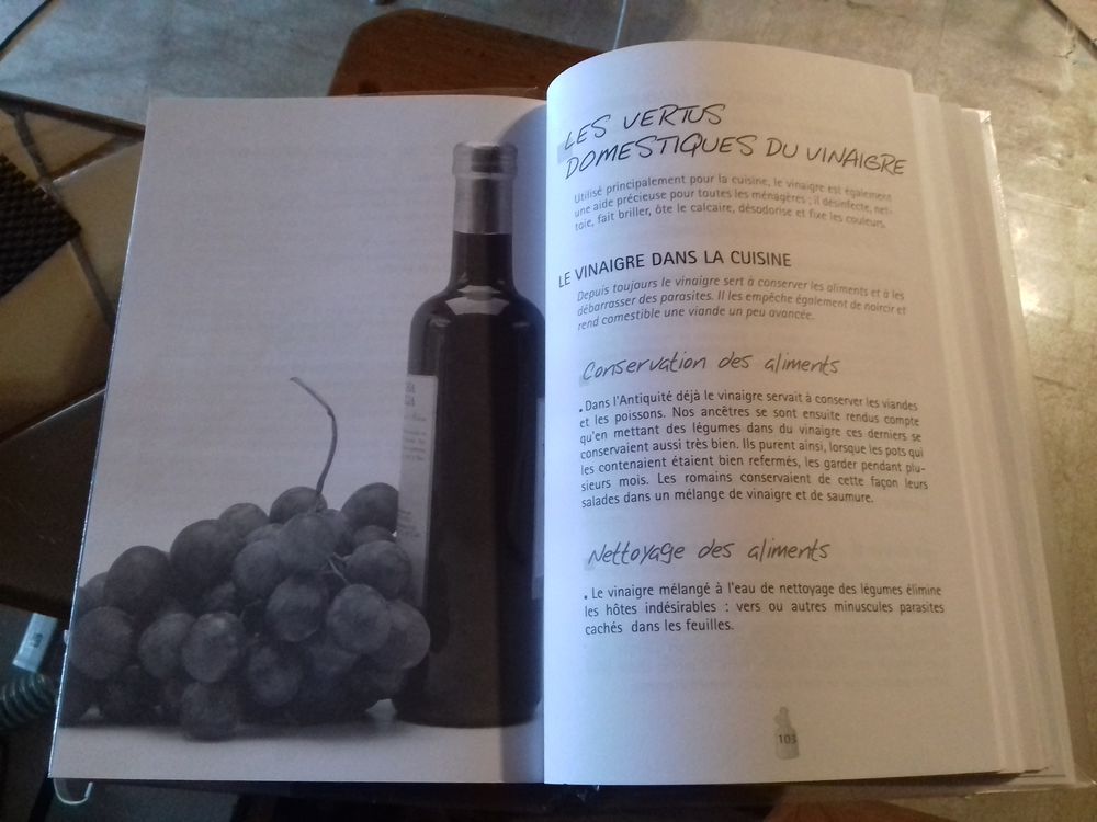 Livre le vinaigre Livres et BD