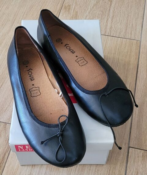 Ballerines cuir noires Sofia T37 EU 5 Bordeaux (33)