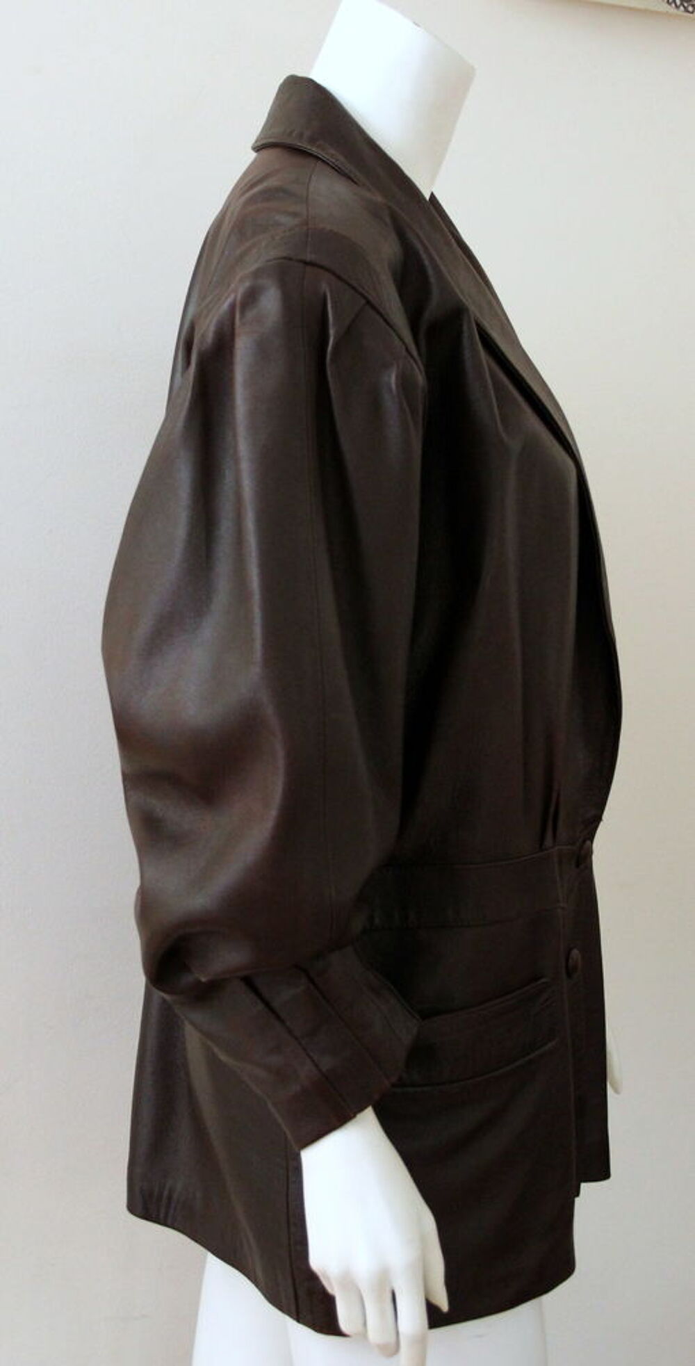 Veste cuir marron PRESTIGE CUIR T.L Vêtements