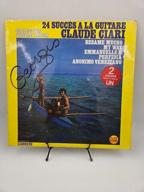 Vinyle 33 tours Claude Ciari : 24 Succ�s � la Guitare  5 Vulbens (74)