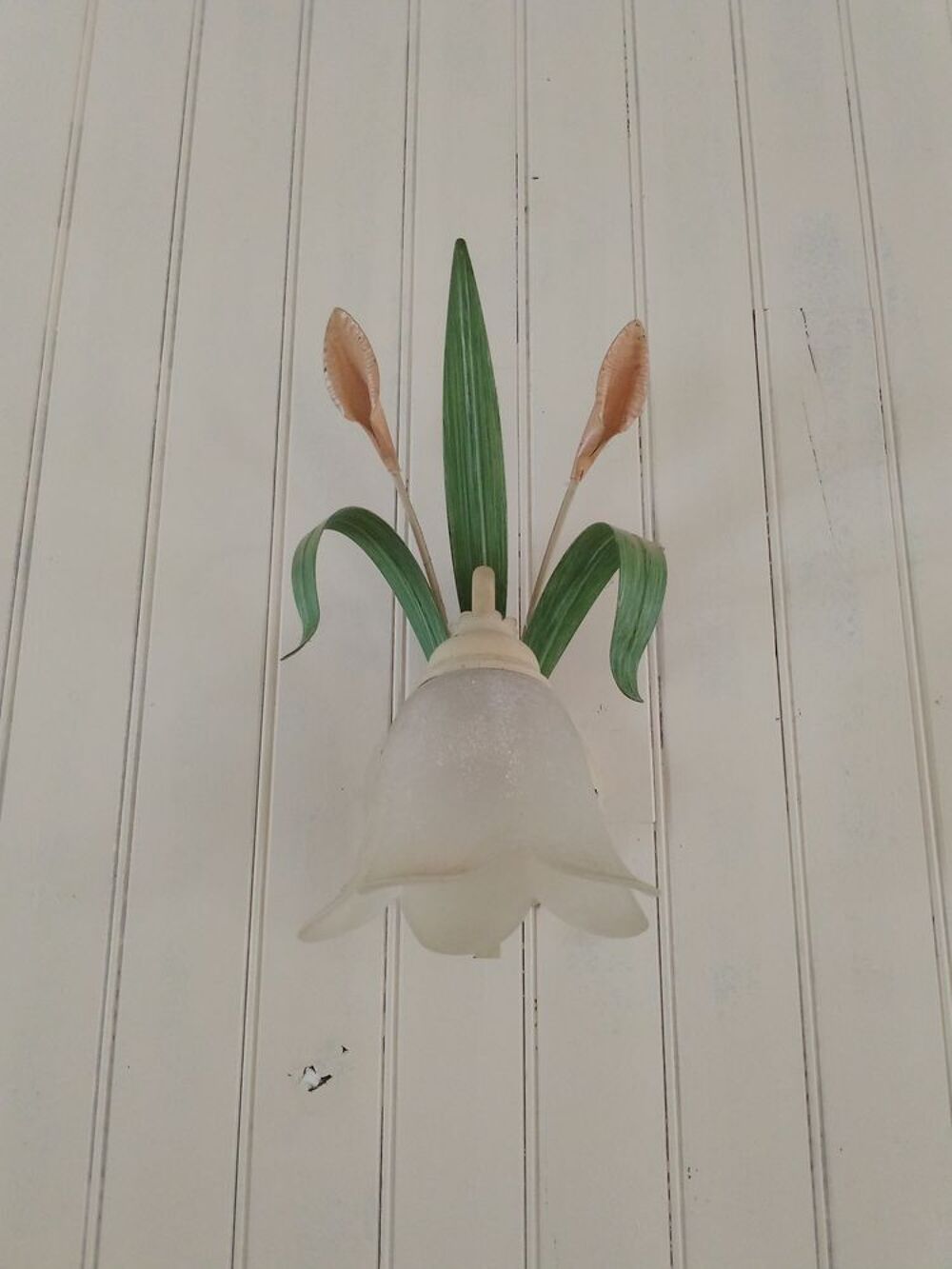 lustre tulipes et deux appliqu&eacute;s tulipes Décoration