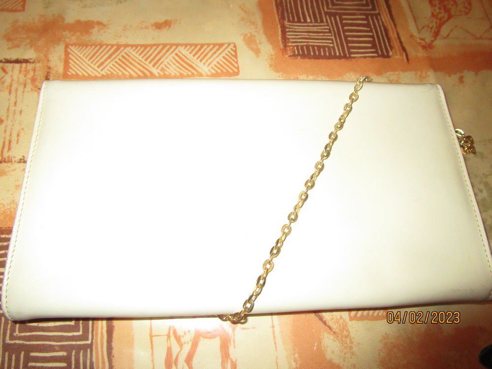 pochette de soir&eacute;e couleur &eacute;crue vintage 60 Maroquinerie