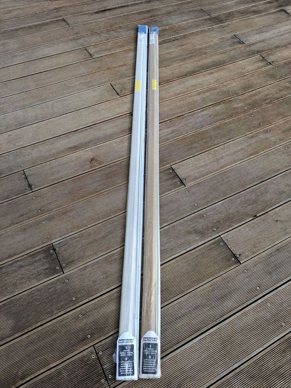 LOT DE 2 BARRES DE SEUILS quick step + 2 cartouches BOSTIK Bricolage