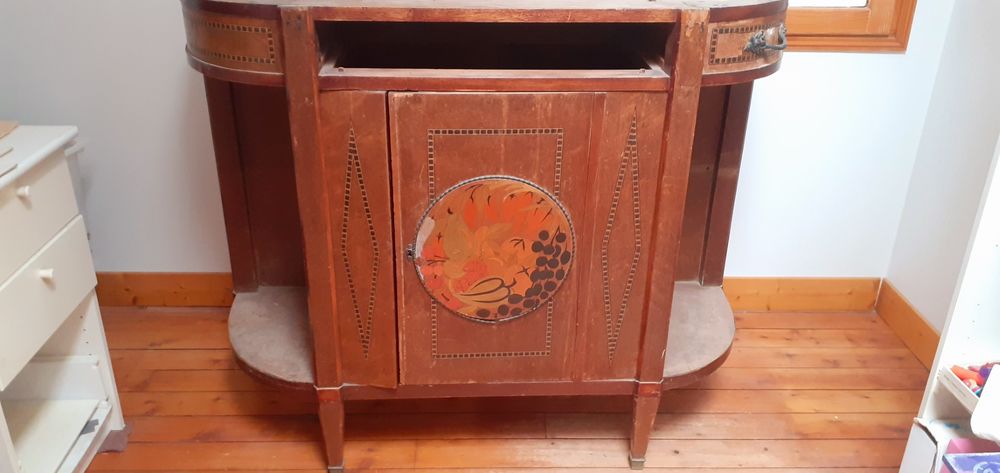 Meuble Console Ancien en marqueterie &agrave; restaurer Meubles