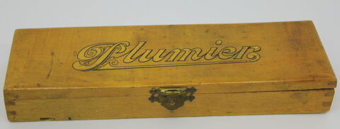 Plumier 1900 bois verni , lettrage or 12 Issy-les-Moulineaux (92)