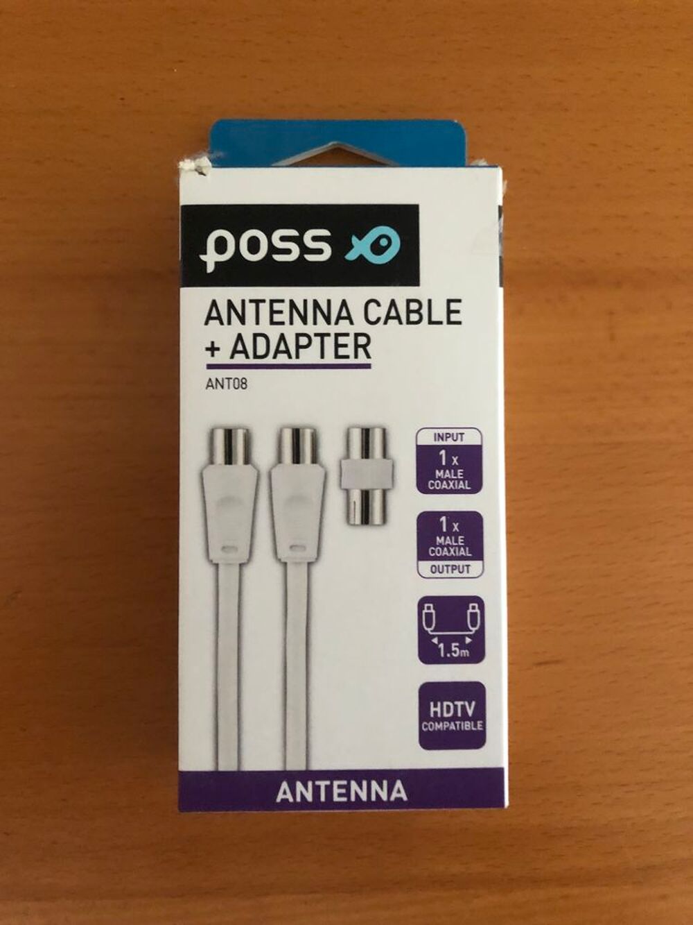 CABLE ANTENNE + ADAPTATEUR NEUFS Photos/Video/TV