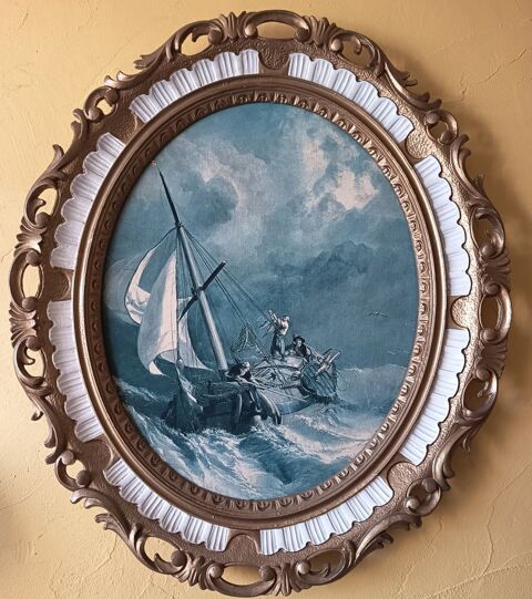 tableau ''bateau dans la tempete '' 30 Marignane (13)