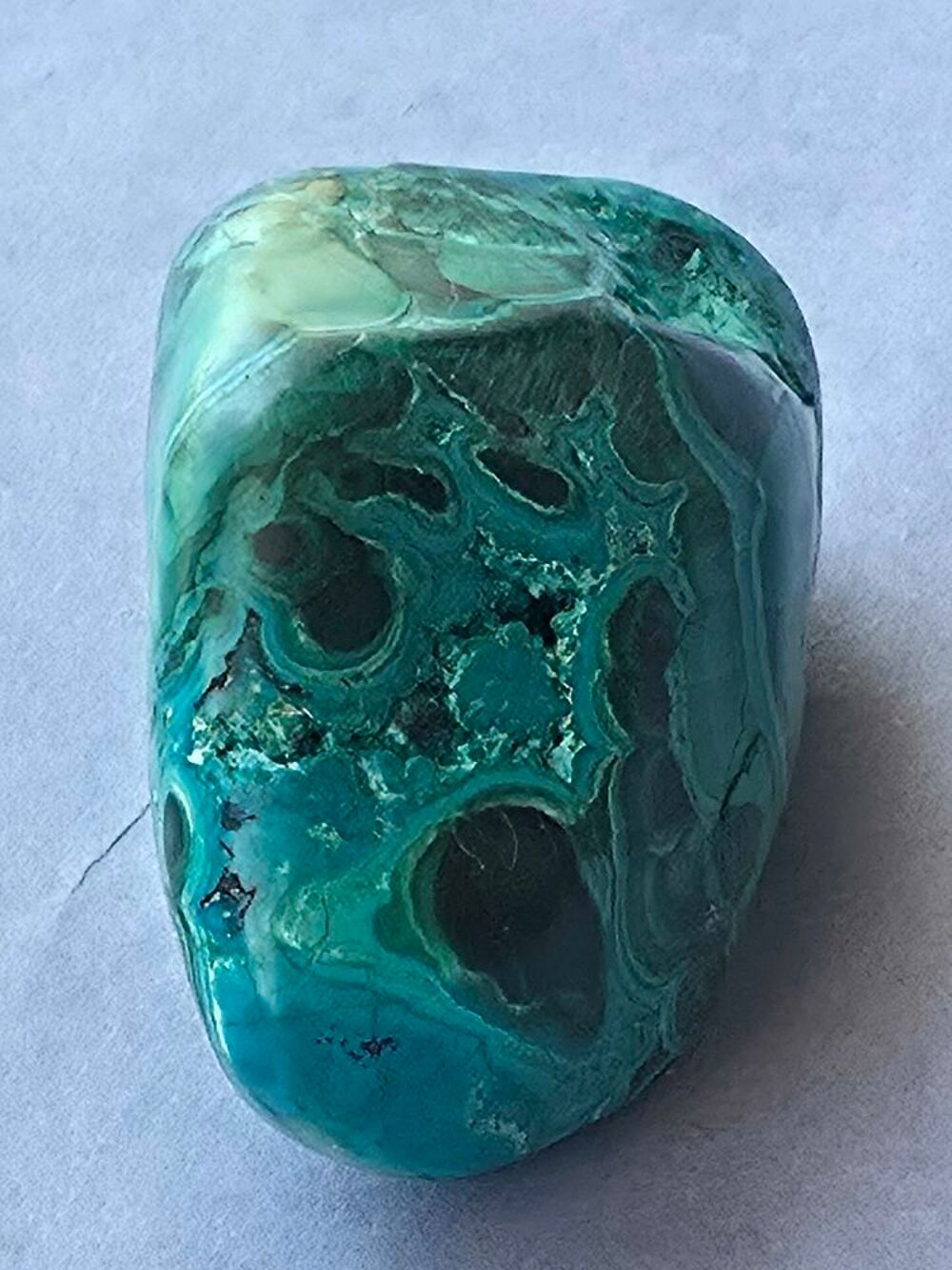 Chrysocolle du Katanga RDC-Pierre Polie 58g 