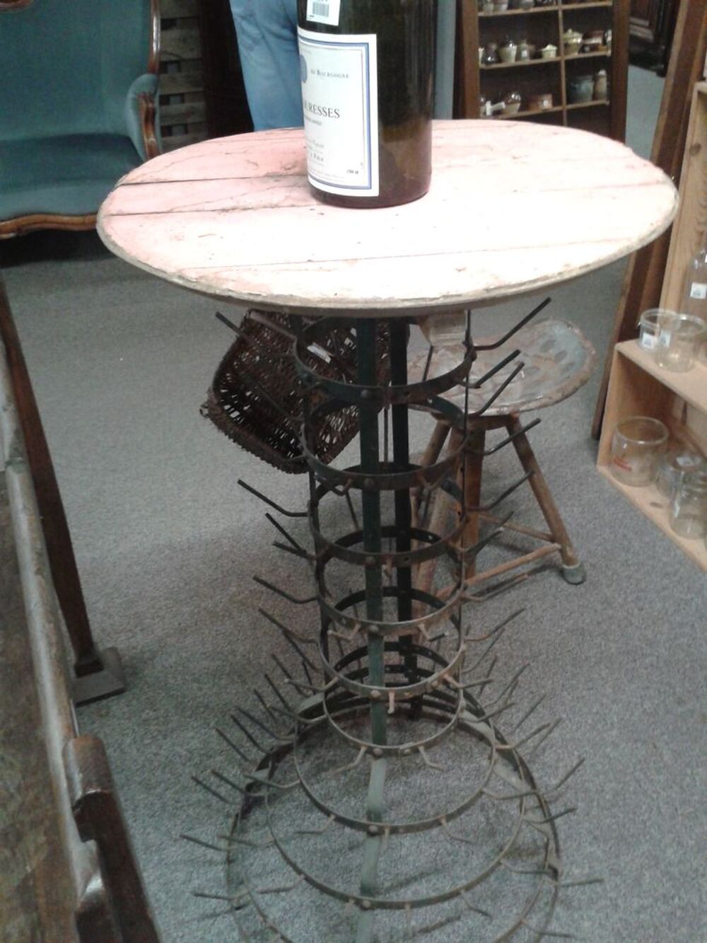 Couvercle de fut en bois pour d&eacute;co usine Décoration