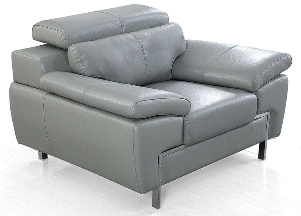 Fauteuil neuf cuir gris Design KARE Meubles