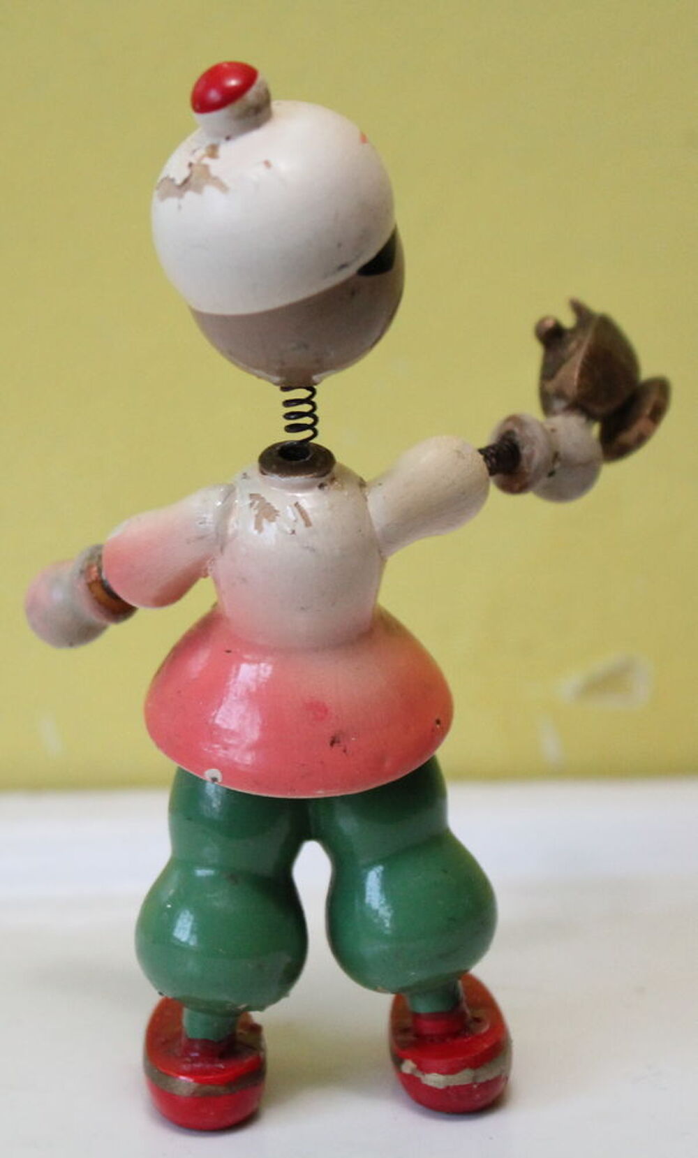 Figurine bois Bobble Head GOULA Spain Aladin bon &eacute;tat 