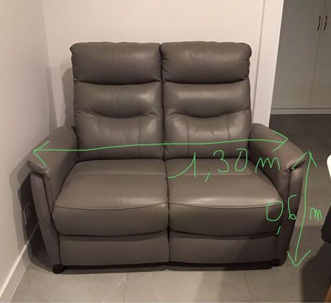 Canap fixe 2 places cuir 195 Boussires (25)