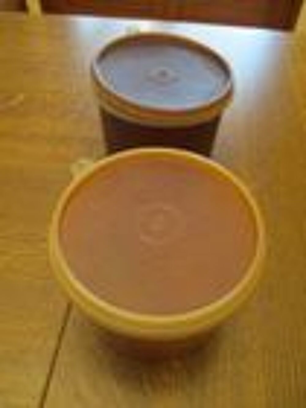 Boite ronde tupperware diam&egrave;tre 13 cm Dcoration