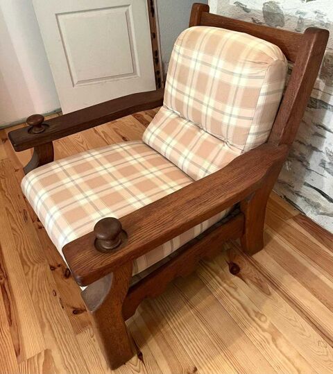 canap 3 places massif plus 2 fauteuils plus repose pied 280 Cambouns (81)