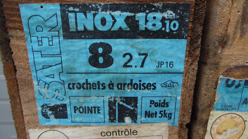 CROCHETS A ARDOISE (en inox) Bricolage