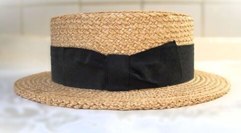 Trs beau Canotier Melagari - Fabrication artisanale Italie. 80 Paris 11 (75)