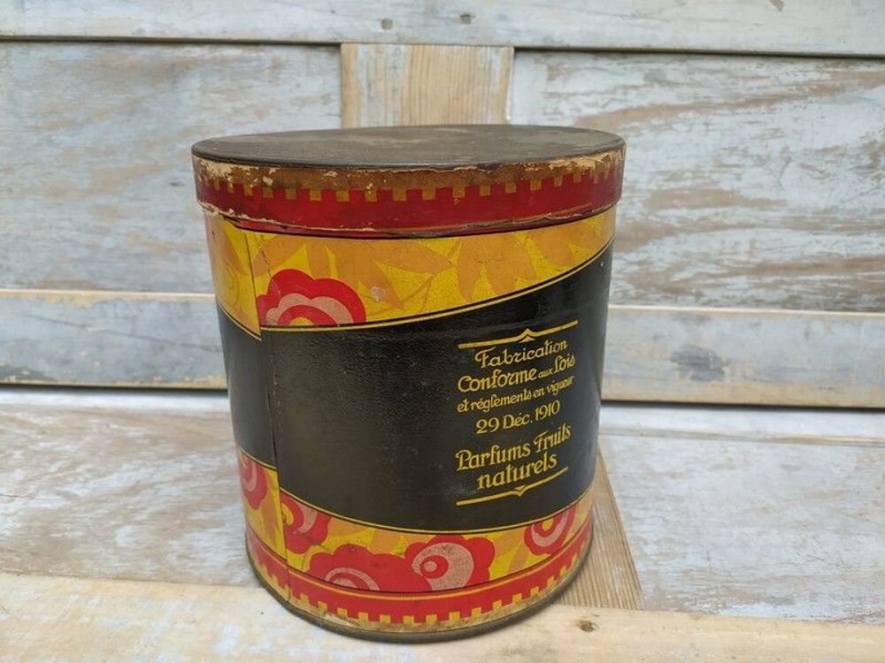 Ancienne Boite Publicitaire Bonbons Barnier Rouen Chamonix 