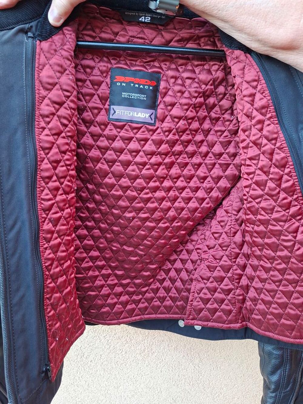 Blouson cuir moto femme Vêtements