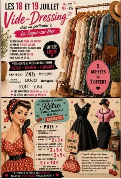 vide dressing et grenier La Seyne-sur-Mer (83)