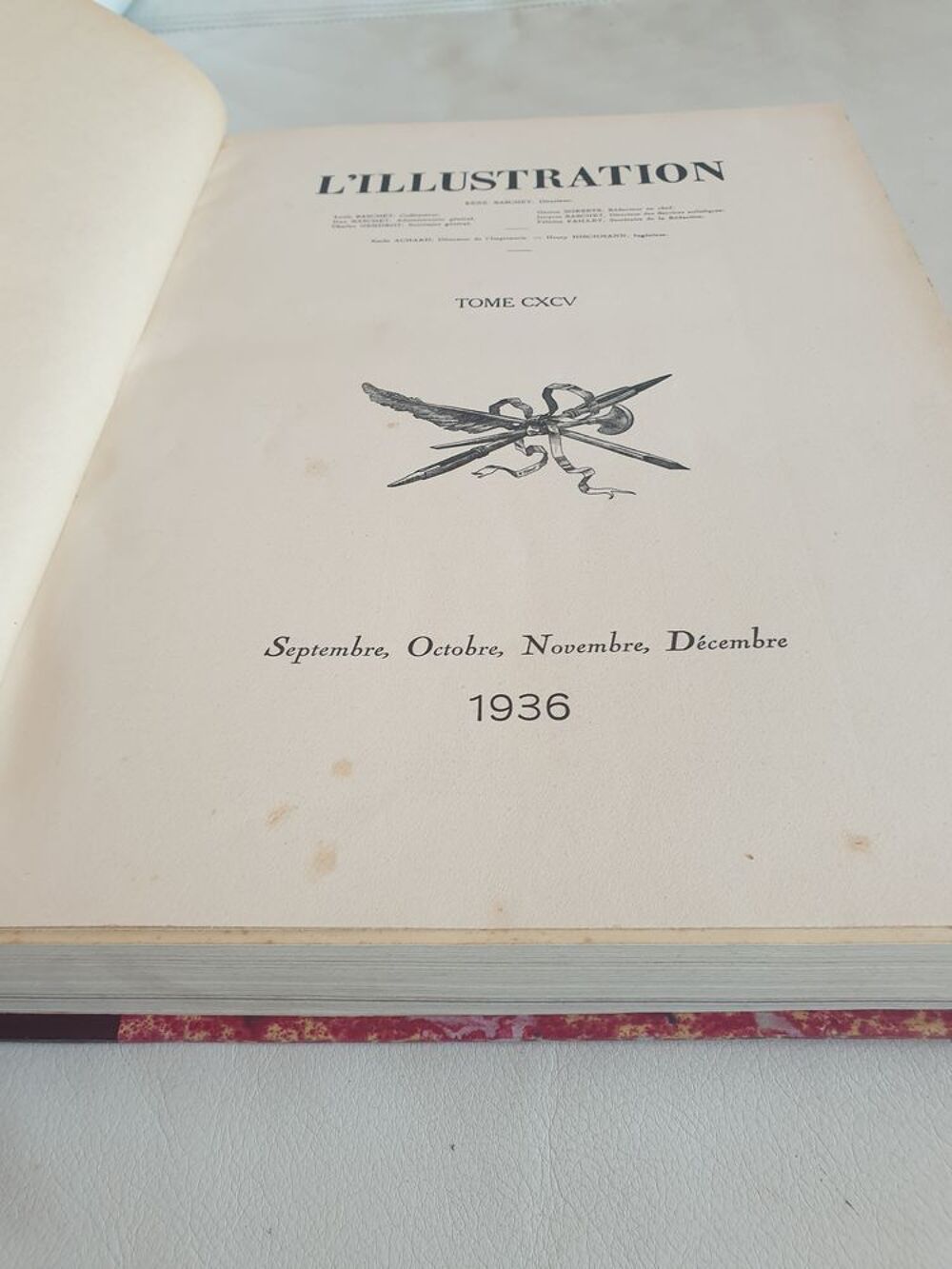 revue L 'ILLUSTRATION 1936 reli&eacute;e 