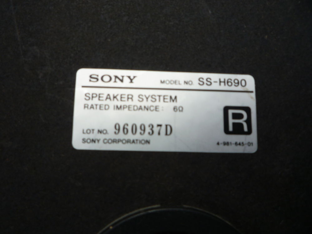 Paire enceinte Sony (G) Audio et hifi