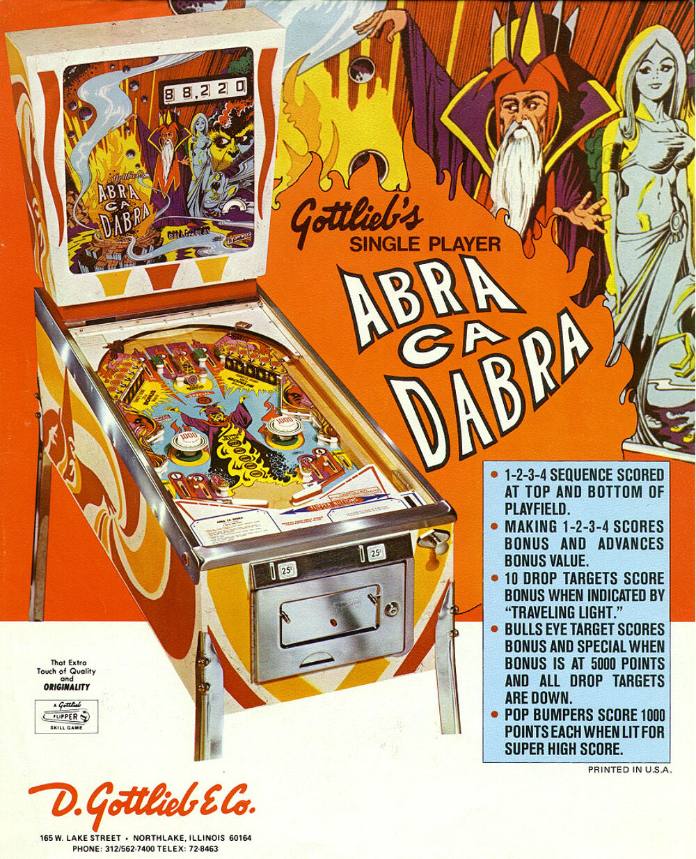 Recherche flipper Gottlieb Abra Ca Dabra Jeux / jouets