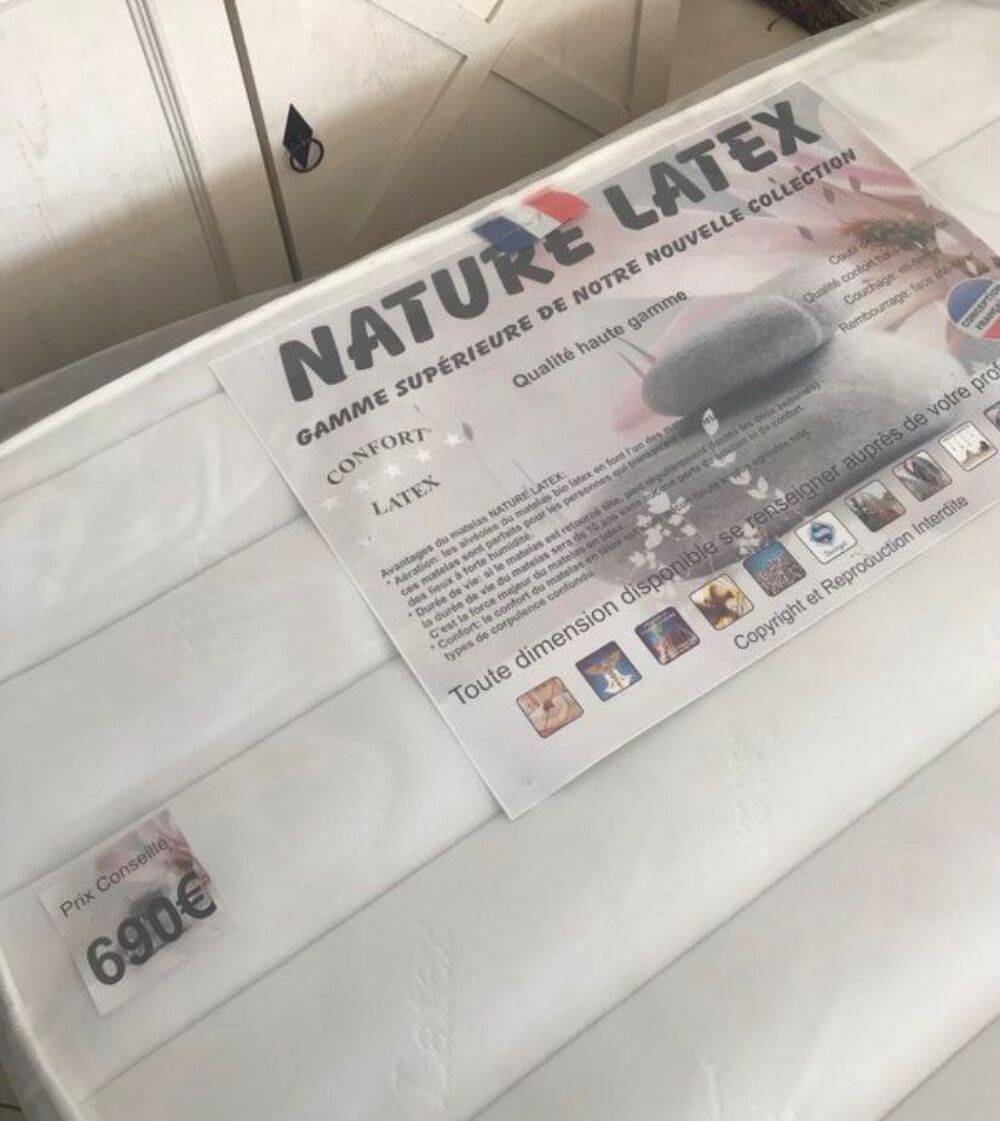 Matelas + sommier neuf 140x190 livraison gratuite Meubles