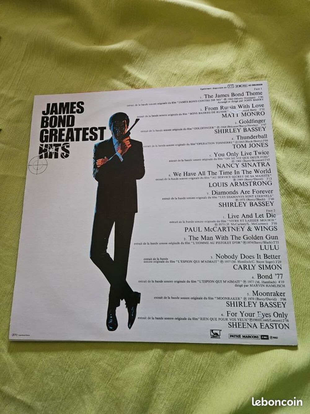 Vinyle jamesbond greatest hits 1982 2C06883238 CD et vinyles