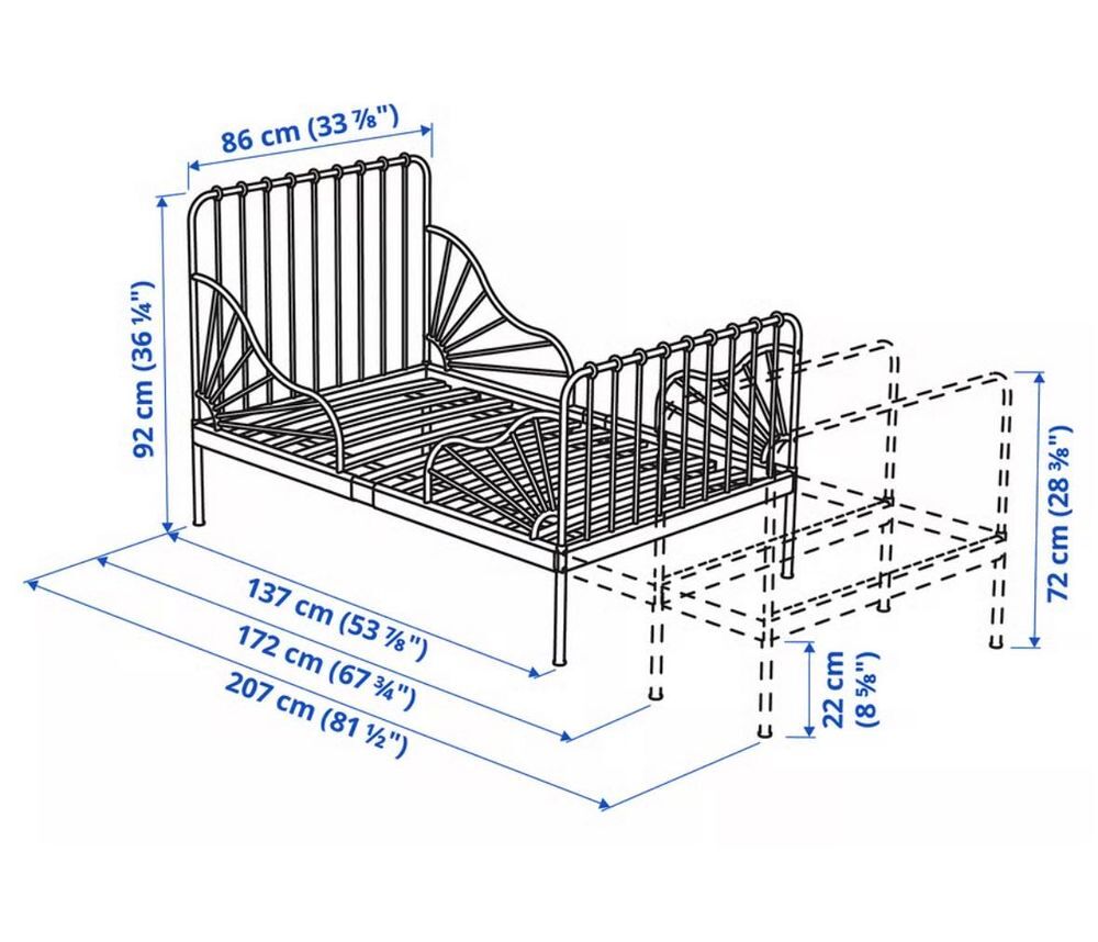 lit enfant extensible avec sommier &agrave; latte Meubles