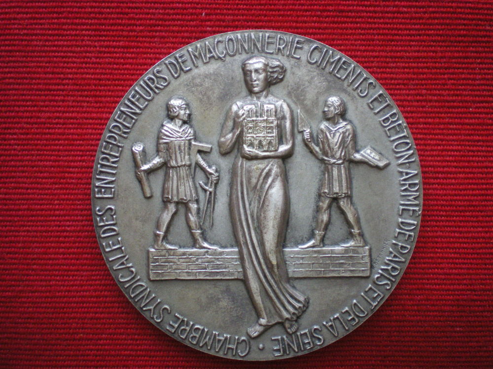 M&eacute;daille de la Chambre Syndicale des Ciments et B&eacute;tons. 