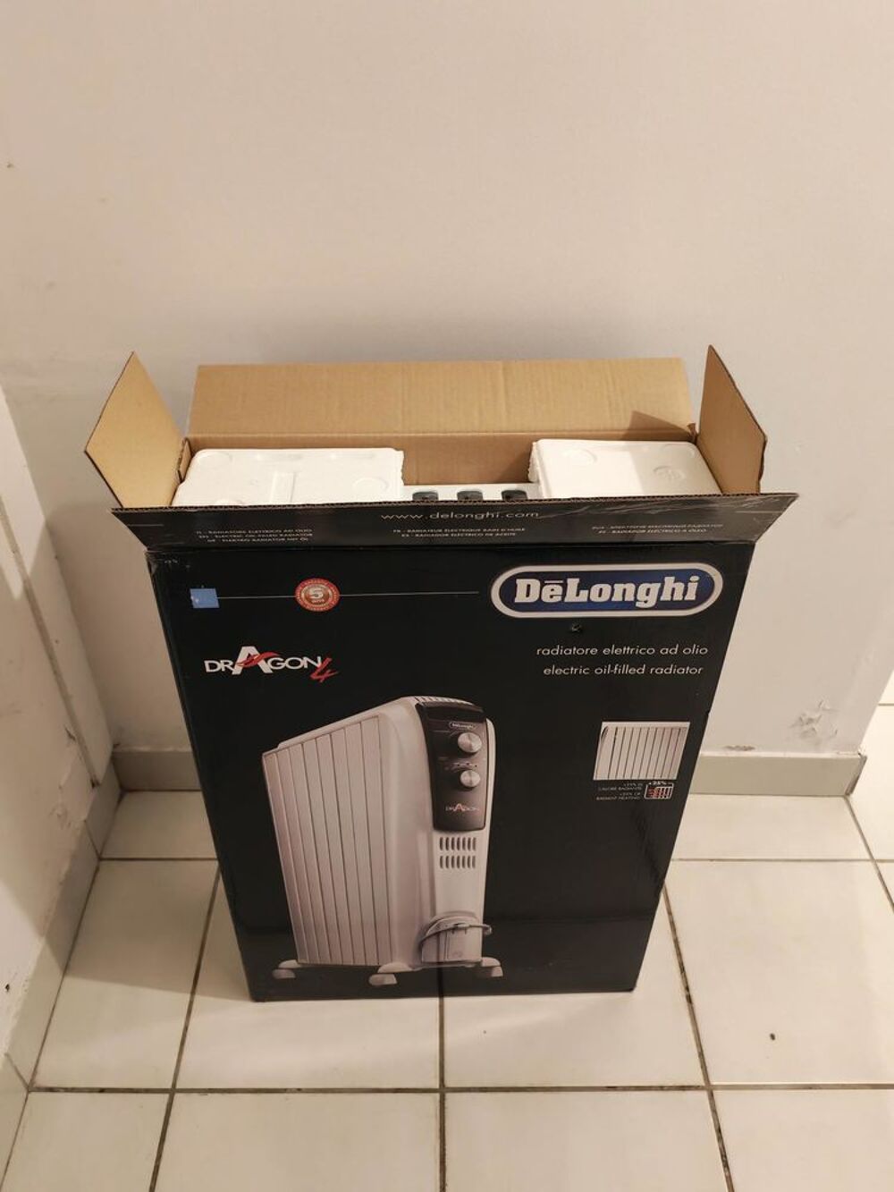 radiateur &agrave; bain d'huile DeLonghi mod&egrave;le dragon 4 Electroménager