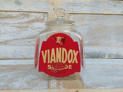 Ancien Pot Publicitaire Bouillon Cube Viandox Produit Liebig 130 Loches (37)