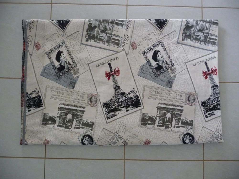 Tissu style tapisserie motifs Paris et la Mode Décoration